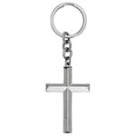 M Men Style Lord Holy Jesus Christ Crucifix Cross Keyring Silver Zinc Metal Religious Keychain For Men And Women