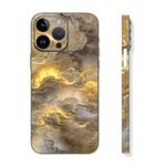 CXWITHY Skin Wrap for iPhone 15 14 13 Pro Max, Phone Sticker Vinyl Decal, Full Protective Film for iPhone Back, Camera, Frame - Not Phone Case (Gold, 13 Pro Max)