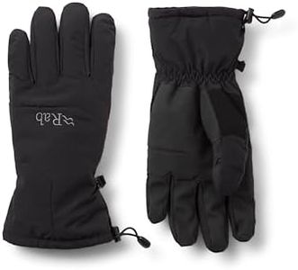 Rab Men's Storm Gloves - Waterproof Breathable Synthetic Insulated Gloves for Skiing & Snowboarding - Black - Large