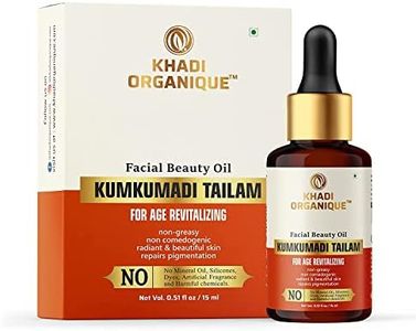 Khadi Organique Kumkumadi Tailam Face Oil for Brightening, Moisturizing & Glowing Skin | Facial Oil for Acne, Pimples & Blackheads | Suitable for Men & Women for all Skin Types - 15ml