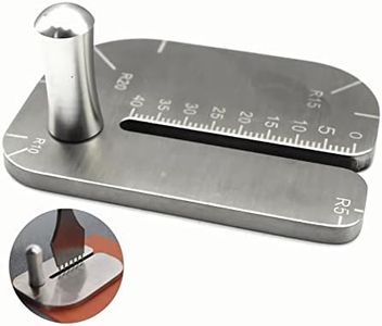 PANSHIYON Leather Stitching Punch Aid Plate,Stainless Steel Leather Stitching Punch Aid Pulling Plate, Diamond Lacing Chisel or Pricking Iron Aid Mate for Craft Working