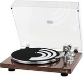 Dayton Audio TT-1BTW Belt Drive Turntable with USB, Bluetooth,AT-VM95E Cartridge (Wood)