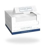 Clean Skin Club Clean Towels, 100% USDA Biobased Dermatologist Approved Face Towel, Disposable Clinically Tested Face Towelette, Facial Washcloth, Ultra Soft Makeup Remover Dry Wipes, 1 pack, 25 ct