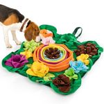 IOKHEIRA Snuffle Mat for Dogs, Interactive Feeding Game Toy for Dogs, Pet Foraging Mat for Smell Training Dog Toy for Large, Medium Small Dogs