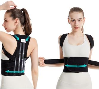 PAHOM Correcteur Dos Homme et Femme : Ceinture Dorsale Maintien du Dos Droit - Redresse Dos Soutien Lombaire Confortable Respirant, Soulager les Douleurs du Dos (M)