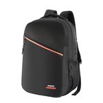 American Tourister ACTON 5 Compartment Laptop Backpack, 33L with Spacious Interiors and Multiple Compartments with Rain Cover, Laptop Backpack for Unisex and Kids BLACK,College Bag