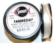 Sunset Amnesia Memory Free Monofilament - 15lb - Clear - 100m