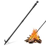 Lcokeiy 46 Inch Long Fire Poker, Camping Fire Poker Kit for Outdoor Campfire, Fireplace Fire Poker Tools for Indoor Fire…