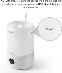 LEVOIT 3L Bedroom Humidifier – Cool Mist, Quiet Air Moisturizer