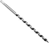 Coufce 1/2" Diameter Auger Drill Bit 12" Ship Auger Long Drill Bit 3/8" Hex Shank Long Drill Bits for Wood Hole Cutter in Hardwood, Softwood, and Composite Materials