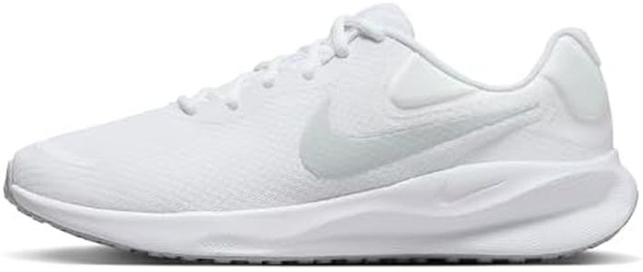 NIKE Men's Revolutin 7 Sneaker, White Pure Platinum White, 8.5 US