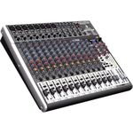 Behringer XENYX X2222USB Premium 22-Input 2/ 2-Bus Mixer with XENYX Mic Preamps and Compressors, British EQ, 24-Bit Multi-FX Processor and USB/ Audio Interface, Compatible with PC and Mac