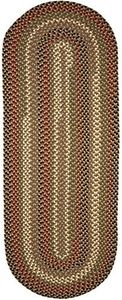 Super Area Rugs Santa Maria Braided Rug Indoor Outdoor Rug Washable Reversible Patio Deck Carpet, Natural Earth, 2' X 8' Runner