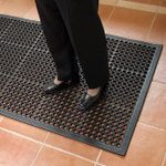 Rubber Anti - slip / Anti - Fatigue Matting - (1.5 x 0.9 m) - create a safe entrance / working area