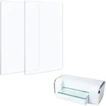 1 Pair Cutting Pads Compatible with BSP & BS Switch Plus Die Cutting Machine,Clear Polycarbonate Plastic Cutting Plates,12 3/4x8 3/4x1/8inch,Transparency Acrylic Die Cutting Plate for Craft