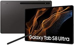 Samsung Galaxy Tab S8 Ultra, 14.6 Inch, 256GB Internal Memory, 12GB RAM, 5G, Android Tablet with S Pen, Graphite, Includes 36 Month Warranty