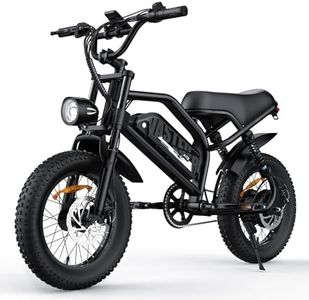 VDL Mountain Electric Bike for Teens/Adults, 16" Fat Tire Ebike, Wider Seat 500W Peak Motor with Removable Battery, 20MPH, UP to 35 Miles Mountain Bike, Teenagers ebike for Leisure Riding&Commuting