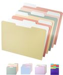 Mr. Pen- File Folders, 18 Pack, Vintage Colors, 1/3-Cut Tab, File Folders Letter Size, Colored File Folders, Office File Folder, Colored Folders, Office Supplies File Folders, File Folders with Tabs