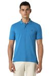 Van Heusen Men's Regular Fit Polo T-Shirt (VSKP517S011404_Blue M)