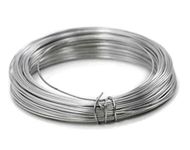 GREENARTZ® 33ft Silver Aluminium wire for craft 14 gauge / 2.0mm for model making and stop animation