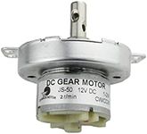 CHANCS JS-50 12V DC 2RPM Slow Speed Motor CW/CCW Gear Electric Motor Brushed Mini DC Gear Motor Torque 9Kg.cm