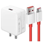 33W Ultra Fast Type-C Charger for One-Plus Nord CE 2 Lite 5G, One-Plus Nord CE2 Lite 5G, Nord CE Two Lite 5G Charger Original Charger with 1m Type C Dash Red Cable (White, Dash, VNT.C5)