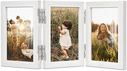 Afuly Cadre Photo Multiple 3 Photos pour 10x15 Bois Blanc Collage Moderne Mur ou Table Famille Ami Cadeau