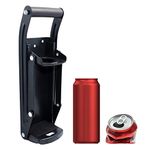 Can Crusher Wall Mounted Aluminum Can Crusher 16oz 12oz 8oz Heavy Duty Can Crushers For Recycling Wall Mounted Beer Can Opener And Crush Bottle Two Features In One Can Press Black