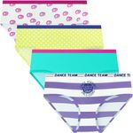 Pepperika Regular Fit Printed Panties for Girls Breathable Cotton Full Coverage Innerwear Kids Underwear Briefs Combo Pack for Daily Use (Size 9-10 Years Pack of 4) (Assorted Prints and Colours)