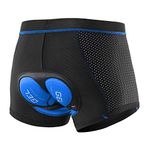 Upgrade Men's Cycling Underwear Soft Mesh Gel Padded Cycling Underwear Undershorts MTB Liner Shorts, Blue, X-Large