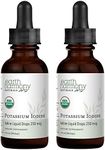 USDA Organic Potassium Iodide 250 mcg Liquid Supplement 2-Pack (1-Year Supply) - Supports The Thyroid Gland and Helps Exposure & Low Levels of Iodine - More Bioavailable Than Tablets, Pills - 1 Fl Oz