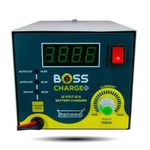 KANAAD® Boss Charger Plus - 12Volt Fully Automatic 2A to 12A Battery Charger for Bike, Car and Inverter Battery with Digital Display, Full Charging Indication, Deep Discharged Battery Revival