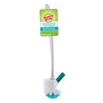 Scotch-Brite Premium Toilet Plastic Brush, Anti-Microbial bristle protection, No Bacterial Odor, long handle
