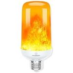 Hudson LED Flame Effect Light Bulbs with 4 Mode Upside Down Effect - 3W Flicker Flame Light Bulb E26/E27 Base (1 Pack) - Flickering Light Bulb Orange Fire Light Flame Bulb for Indoor/Outdoor/Home