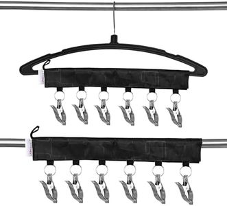 LivingBasics Heavy Duty Rust Free Cloth Peg/Clothes Clip/Cloth Drying Pins/Pegs for Hanger/Rods/Ropes/Drying Clothes (Pair of ICON Cloth Clip)