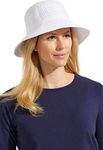 Coolibar UPF 50+ Women's Marina Sun Hat - Sun Protective (One Size- White)