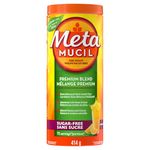 Metamucil Premium Blend, 4-in-1 Daily Fibre for Digestive Health, Plant-Based Psyllium Husk Powder Supplement, Sugar-Free with Stevia, Orange Flavored, 72 Servings