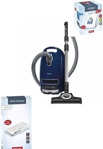 Miele Complete C3 Multi Surface Canister Vacuum Cleanser w/Turbo Head+ HEPA Filter + XL Value Pack, 8 Bags & 4 Filters