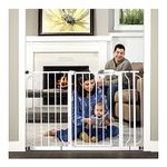 Regalo Easy Step Extra Wide Metal Walk Through Gate, White