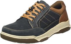 Hush Puppies Men's Finley Sneaker, Navy, 8 UK