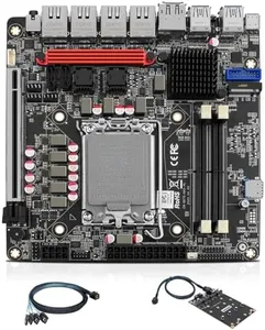 StoneStorm Q670 6-Bay NAS Mini ITX Motherboard with 4* 2.5GBE (LGA1700, 12th/13th/14th Gen. Desktop Processor), i226-LM vPro, 2* DDR5 MAX 64GB, 6* M.2 NVMe, 6*SATA3.0, 1*Type-C 20Gbps, Dual 4K Display