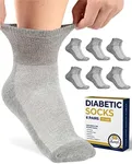 Pembrook Gray Ankle Diabetic Socks 