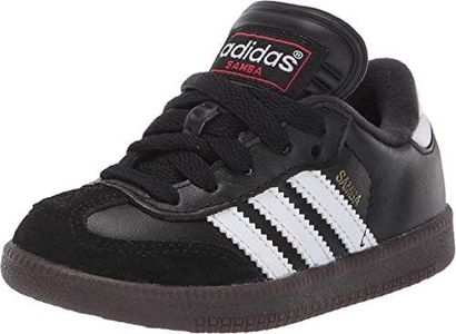 adidas Boy's Samba Classic Soccer Shoe, Black/White/Black, 5.5 Big Kid