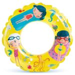 Toyshine 24'' Pack of 1 Pool Rings, Baby Pool, Swimming Rings for Kids, Inflatable Tubes, Summer Fun Water Toys for Kids, Party Fun, Beach Outdoor Party Supplies (Mix Design)