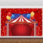 ChloropLastid Circus Carnival Backdrop Carnival Photo Booth Props Backdrop Circus Carnival Party Decorations Birthday Banner Baby Shower Kids Photography Background Photo Booth 10X8FT