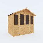 WALTONS 7 x 5 Summerhouse | Apex Roof | Shiplap Tongue and Groove | Wooden Garden Room Summerhouse | 10 Year Anti Rot Guarantee | 7 x 5 7ft 5ft (7 x 5 Summerhouse)