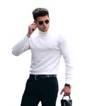 Mens White Turtlenecks