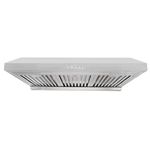 Vesta Augusta 30" Powerful Under Cabinet Range Hood - 850CFM, Dual Motors, 3-Speed Exhaust Fan, Stainless Steel, New Extra Long LED Light, Oil Tray and Dishwasher-Safe Baffle Filters