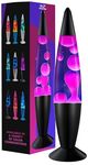 JAMBO 16" Beautiful Lamp- The Upgraded Motion Lamp- Purple with White/Pink Wax, Relaxing Liquid Lamp, Night Light Nightlight, Home Decor Living Room Office Bedroom Lamp for Adults Teens Kids Magma