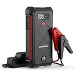 Acmount Car Jump Starter, 2000A Peak Lithium Jump Starter Battery Pack for Up to 9L Gas or 7L Diesel Engine, Safe 12V Portable Power Pack with LED Screen & LED Light